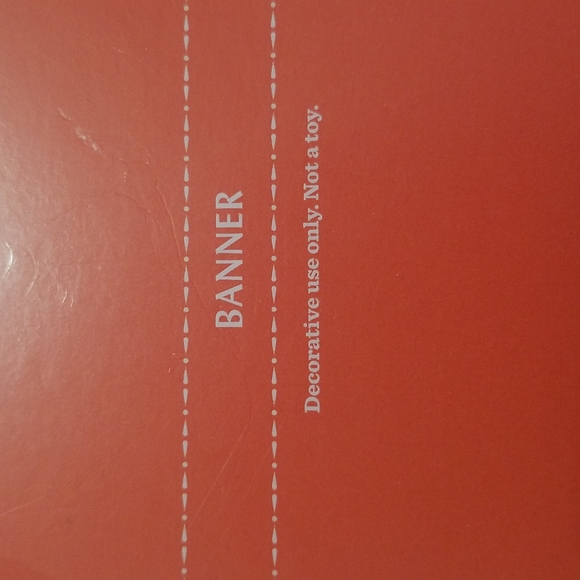 New opalhouse Merry & Bright metallic gold Script banner Garland Christmas - Picture 8 of 10